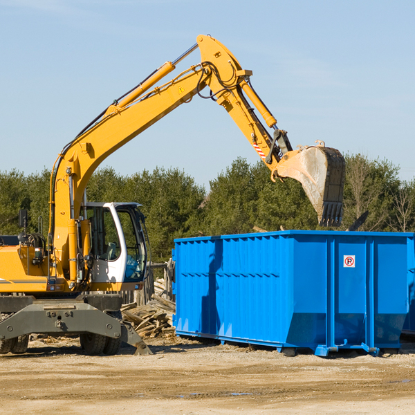 what size residential dumpster rentals are available in Pima AZ